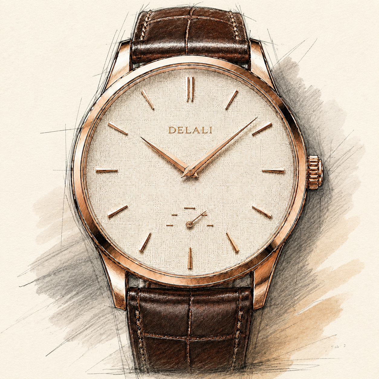 The Delevery — Rose Gold / Linen Creme